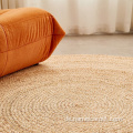 Naturfaser gewebt runden Stroh Teppich Matte Matting